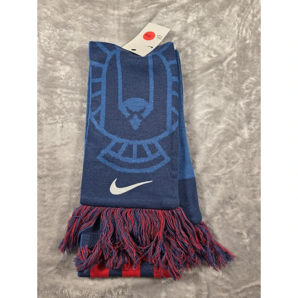 NWT Nike Team USA‎ Knit Sport Men's Winter Scarf , One Size , Red/Blue